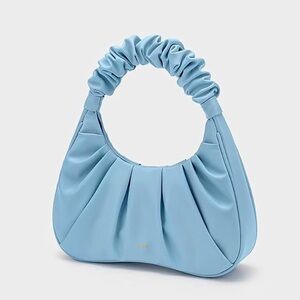 JW Pei Ruched Hobo Structured Handbag in Light Blue NWOT